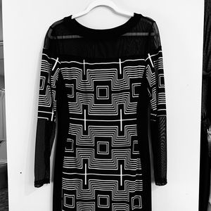 Joseph H Ribkoff black & white dress